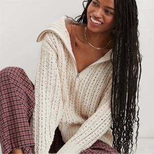 Aerie Knit Quarter Zip